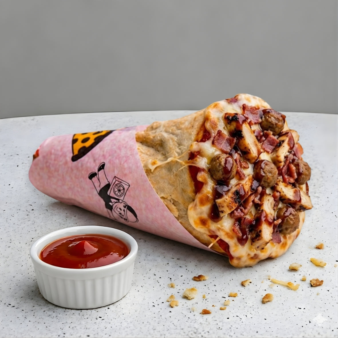 Cono Pizza Chicken BBQ