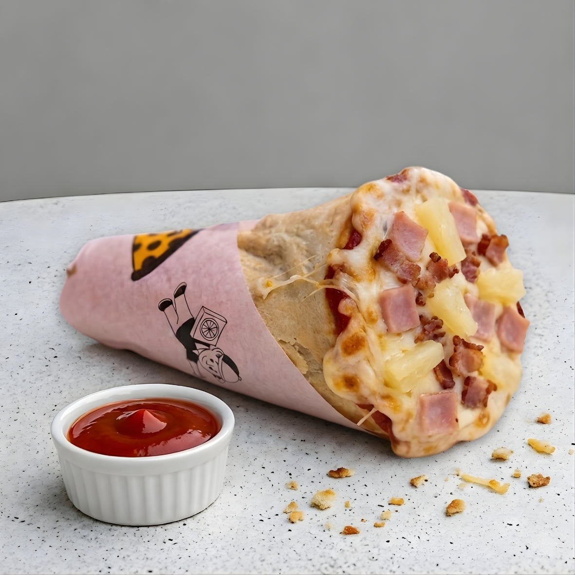 Cono Pizza Hawaiano Pop