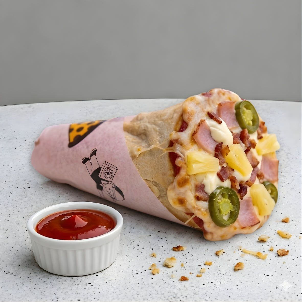 Cono Pizza Hawaii-Bombay
