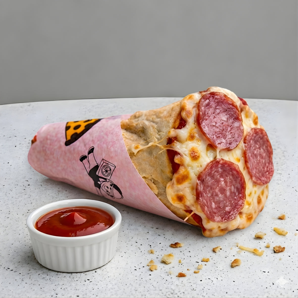 Cono Pizza Salami