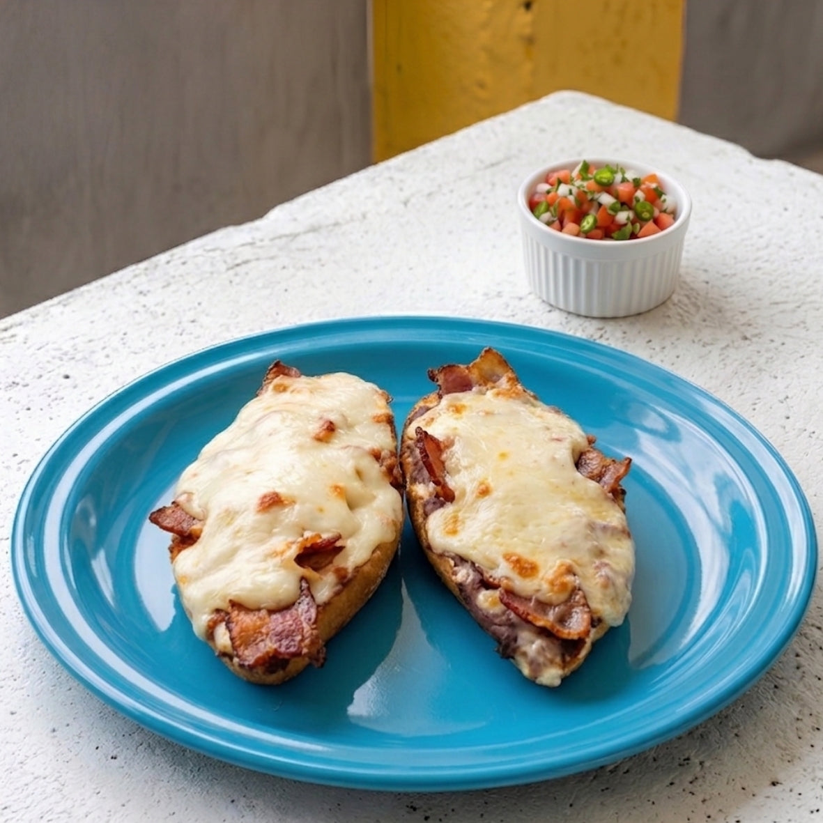 Molletes Tocino