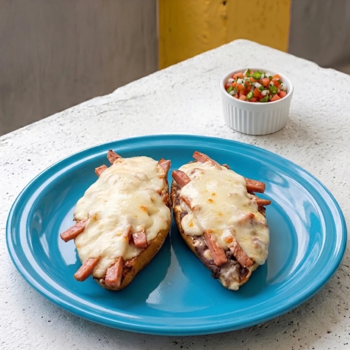 Molletes Salchicha