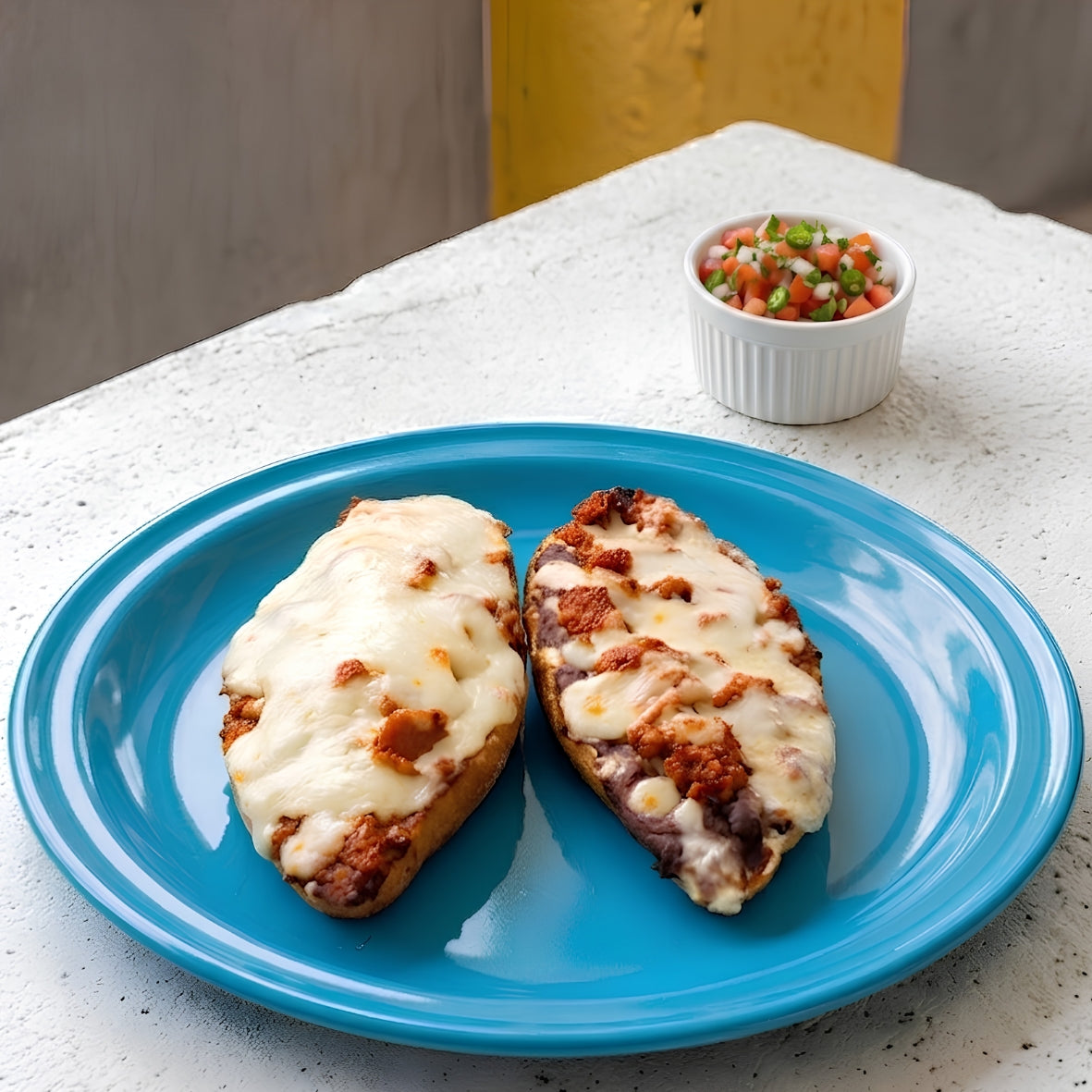 Molletes Chorizo Español
